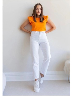 ByCukurovaFrango Timeless Mom Fit - Yüksek Belli Rahat Jean