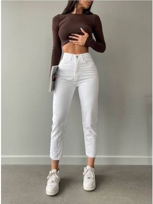 ByCukurovaFrango Heritage Blue Mom Jean - Nostaljik Kesim