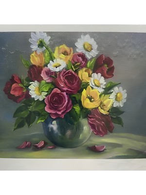 5d Yapışan Boncuk Goblen 30 x 40 cm Mozaik Tablo Pano 60225