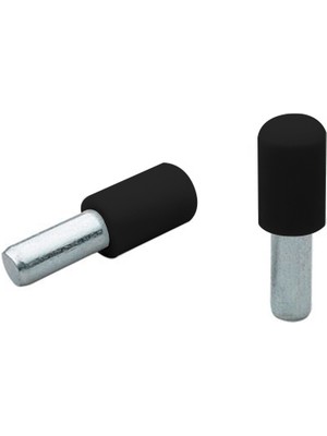 Ayder Mobilya Aksesuarları Plastik Başlı Metal Raf Pimi 5 mm Siyah ( 100 Adet )