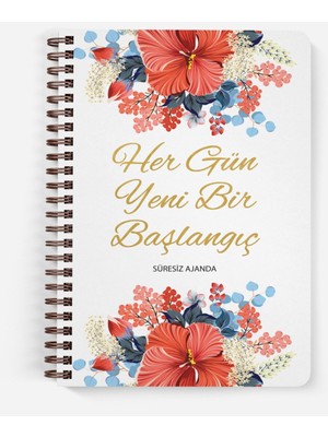 Her Gün Yeni Bir Başlangıç Süresiz Planlayıcı Ajanda