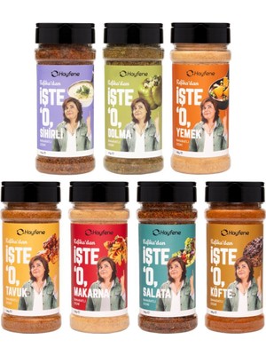 Hayfene Refika'dan Işte O Baharat 7'li Set Türkiye Menşeli Çeşni Çeşitleri