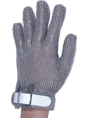 Çelik Kasap Eldiveni Beyaz (S) (EL-B1S)