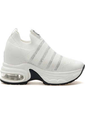 Guja Kadın Taş Detaylı Gizli Dolgu Topuk Sneaker Günlük Ayakkabı 25Y 25Y300-4 Z