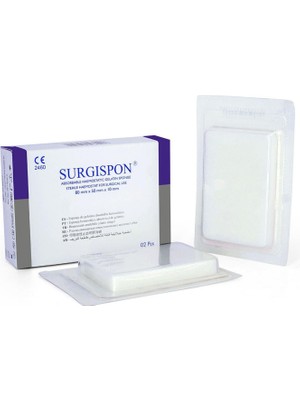 Muhtelif Surgispon - Spongostan  Durdurucu 80X50X10 - 4 Adet