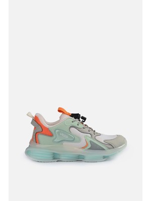 Vicco Unisex Çocuk Spor Ayakkabı Beyaz P.U Malzeme ile Ortopedik Taban ve Lastikli Bağlama