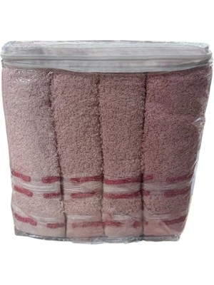 Nevresim Dünyası Basic Pudra 4lü 70X140CM Havlu Seti
