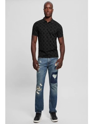 Ss Flocked Peony Polo