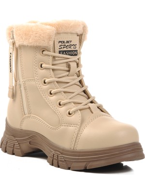 Polact Ayakmod Bej-Vizon Kız Çocuk Bot