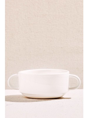 Bistro Porselen Çorba Kasesi Kulplu