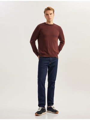 Koton Uzun Kollu Pamuk Karışımlı Bisiklet Yaka Basic Triko Kazak