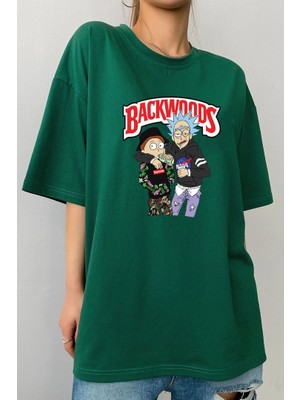 Only Trendwear Unisex Backwoods Baskılı T-Shirt