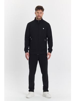 Marco Ferry Şardonlu Dalgıç Erkek Eşofman Takımı Siyah 5726-S