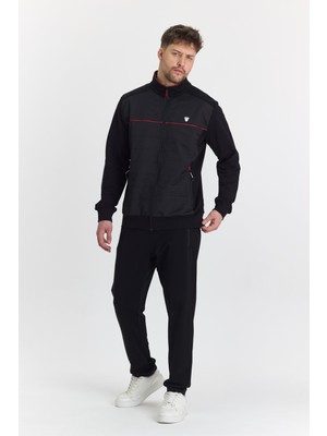 Marco Ferry Pamuklu Micro Siyah Erkek Eşofman Takımı 5727-S