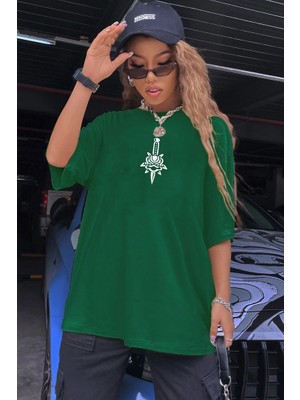 Only Trendwear Unisex Skullcracked Baskılı T-Shirt