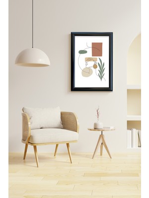 Sun Art Design Kadın Siluet Art Çerçeveli Camlı  Tablo 23.5 x 33,5
