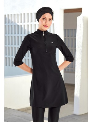 Anda Battal Yarım Kollu Tesettür Mayo 1601-P