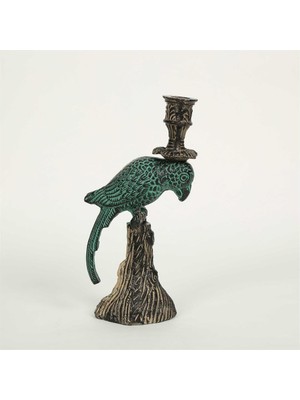 Vitale Metal Green Papağan Mumluk 7*12*23 cm