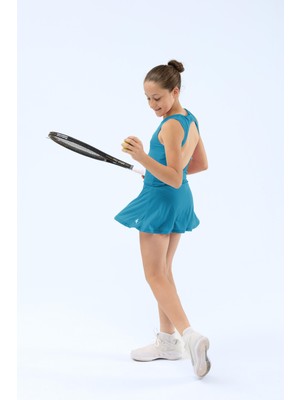 ED7747-14 Serena Dry-Touch Kız Çocuk Tenis Etek Petrol Yeşili ( Tenis , Dans )