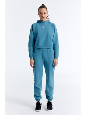 ED7737-07 Coach Normal Belli Kadın Jogger'ı Petrol Mavisi