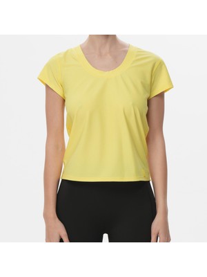 IXAURA Ed 2457 Dutti Likralı Petek Dry-Touch Sporcu Kadın Üst Sarı