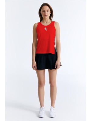 ED7741-04 Camilia Dry-Touch Askılı Kadın Tenis Atleti Kırmızı , Padel , Koşu ,  Fitness