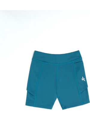 Ed 7785-06 Kalimera Çocuk Kısa Sporcu Tayt Petrol