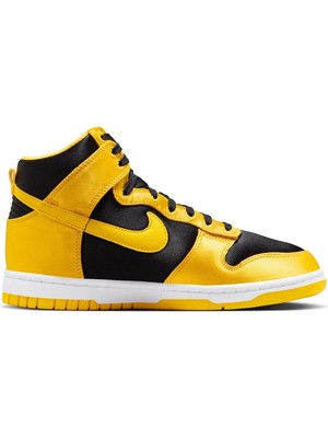 Nike Dunk High Women Black Yellow Sneaker Günlük Spor Ayakkabı Kadın Siyah Sarı