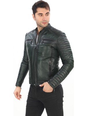 New Zaya Erkek Deri Ceket