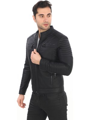 New Zaya Erkek Deri Ceket
