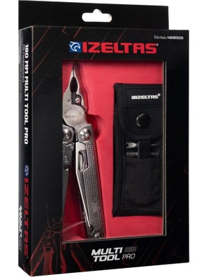 İzeltaş Multi Tool Pro 15 Fonksiyonlu 180 mm Profesyonel Mekanik El Aleti Krom Vanadyum Çelik