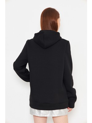 Motive Taş Baskılı Sweatshirt Unisex Oversize