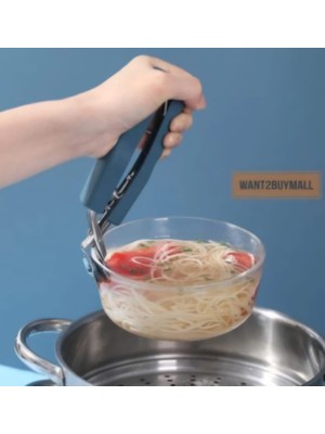 Pratik Tabak Tepsi Kelepçesi Yanmaz Önleyici ( Pembe )