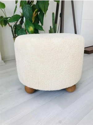Beylerbeyi Puf El Yapımı Puf Kedi Yatağı Makyaj Masası Pufu Salon Pufu Oturma Odası