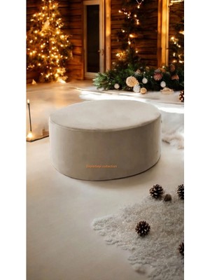 Beylerbeyi Yuvarlak Puf - Orta Sehpa