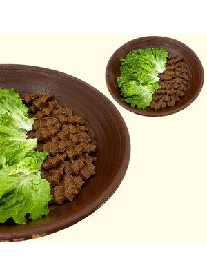 AdenArt El Yapımı Toprak Çiğ Köfte Tepsisi-Güveci-Tavası Küçük Boy 35 cm