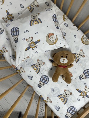 Ozz Baby Nevresim Takımı Hayvan Temalı, Fermuarlı, %100 Pamuk , 100X150 Bebek Nevresim Takımı