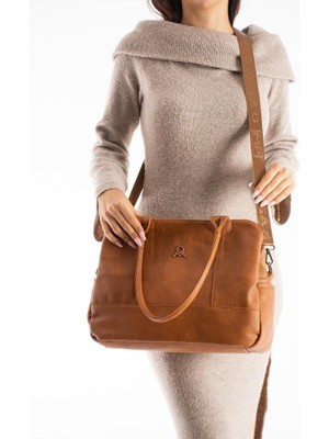 Kadın Omuz Çantası 28*35 cm Yumuşak Suni Deri Çapraz Askılı Postacı Çanta Mega Çanta Kol Çantası