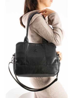 Kadın Omuz Çantası 28*35 cm Yumuşak Suni Deri Çapraz Askılı Postacı Çanta Mega Çanta Kol Çantası