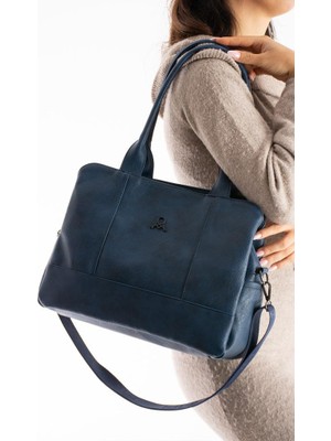 Kadın Omuz Çantası 28*35 cm Yumuşak Suni Deri Çapraz Askılı Postacı Çanta Mega Çanta Kol Çantası