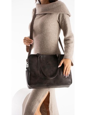 Kadın Omuz Çantası 28*35 cm Yumuşak Suni Deri Çapraz Askılı Postacı Çanta Mega Çanta Kol Çantası