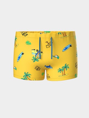Lcw Kids Beli Lastikli Baskılı Erkek Çocuk Deniz Şortu