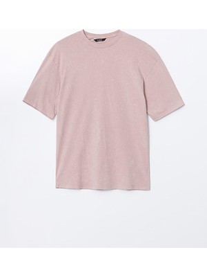 Xsıde Bisiklet Yaka Kısa Kollu Baskılı Penye Erkek Tişört