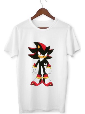 Alpşan Ticaret Siyah Sonic Tişört Sonic Baskılı T-Shirt