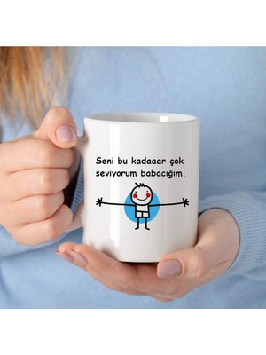 Alpşan Ticaret Babalar Günü Kupa Bardak Babaya Hediye Bardak Doğum Günü Babaya Özel Bardaklar