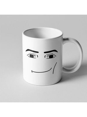 Alpşan Ticaret Roblox Man Face Yüz Temalı Kupa Seramik Kahve Mug
