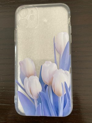 IRMAK Apple iPhone 11 Telefon Kılıfı Şeffaf Silikon Lale Temalı