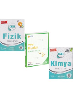 Palme Yayıncılık Tyt Fizik ve Kimya Üç Dört Beş Tyt Biyoloji Soru Bankası 3 Kitap Set