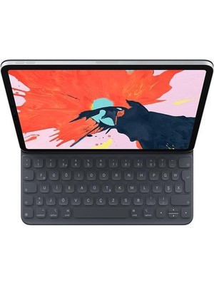Apple iPad Pro 11" 1 - 2 - 3 - 4. Nesil Uyumlu Taşınabilir Akıllı Türkçe Q Klavyeli Kılıf
