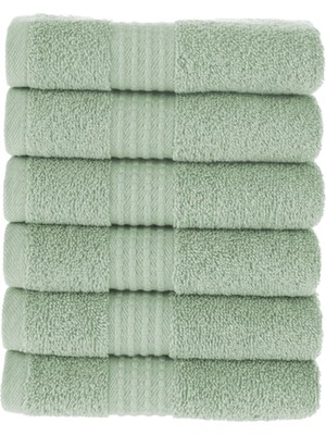 Maura Home Tomurcuk %100 Pamuk 6'lı Mutfak Havlusu | 30x50 Cm | Buz Yeşili